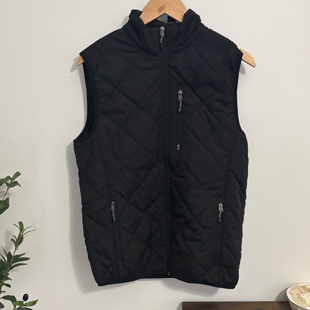 Free Country Black Quilted Vest